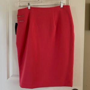 Coral Zip Skirt